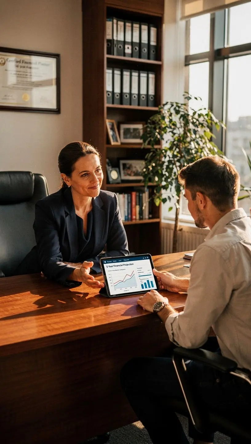 Colecție de cărți despre educație financiară așezate pe un raft luminos.